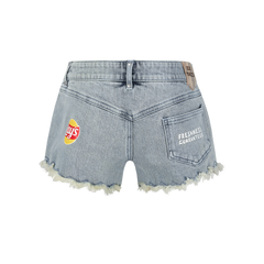 13DE MARZO Lay's Bear Washed Denim Shorts - 13DE MARZO