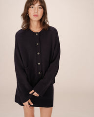 Oversized cardigan marine Sanson