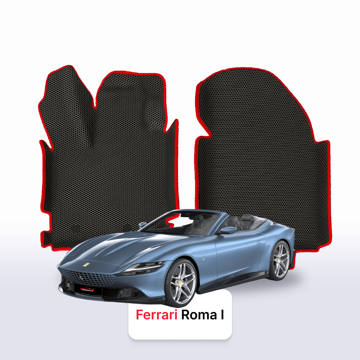EVA Dywaniki samochodowe od EVA MATS 3D do Ferrari Roma(Spider) 1 gen 2019-2025 rok KABRIOLET