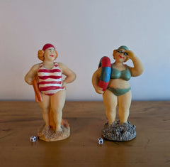 Figurines of two cool ladies - Artful Accumulator Boutique Vintage