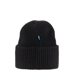 Fjallraven  Heavy Beanie Black - Parasol Store