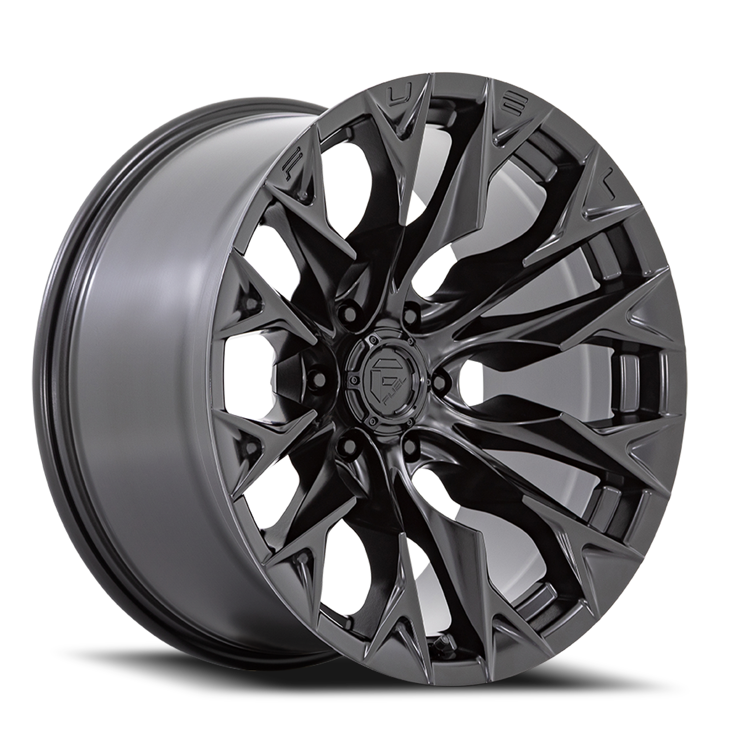 Fuel Off-Road Flame 6 D804 22x12 -44 6x139.7mm 106.1mm Blackout