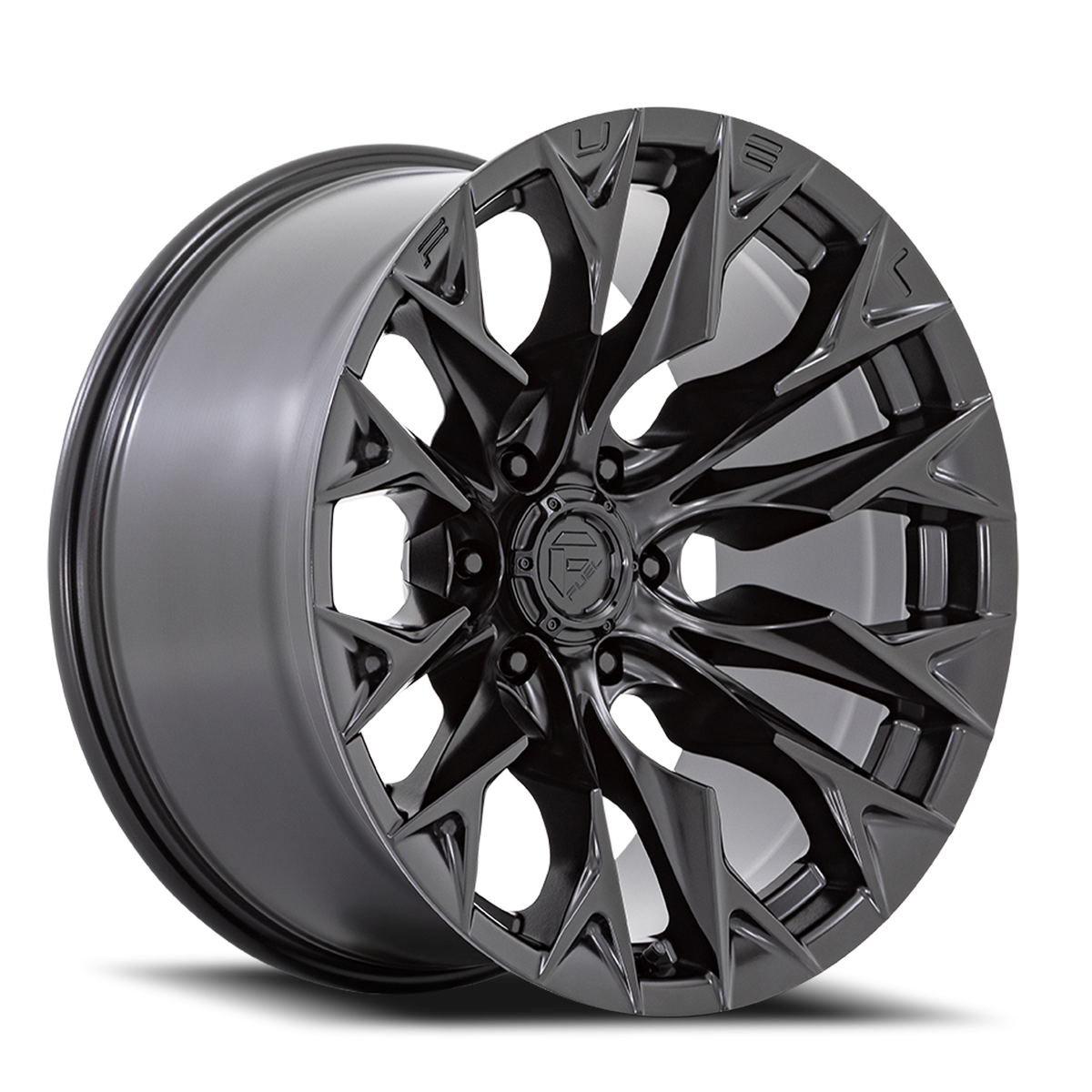 Fuel Off-Road Flame 6 D804 22x12 -44 6x139.7mm 106.1mm Blackout