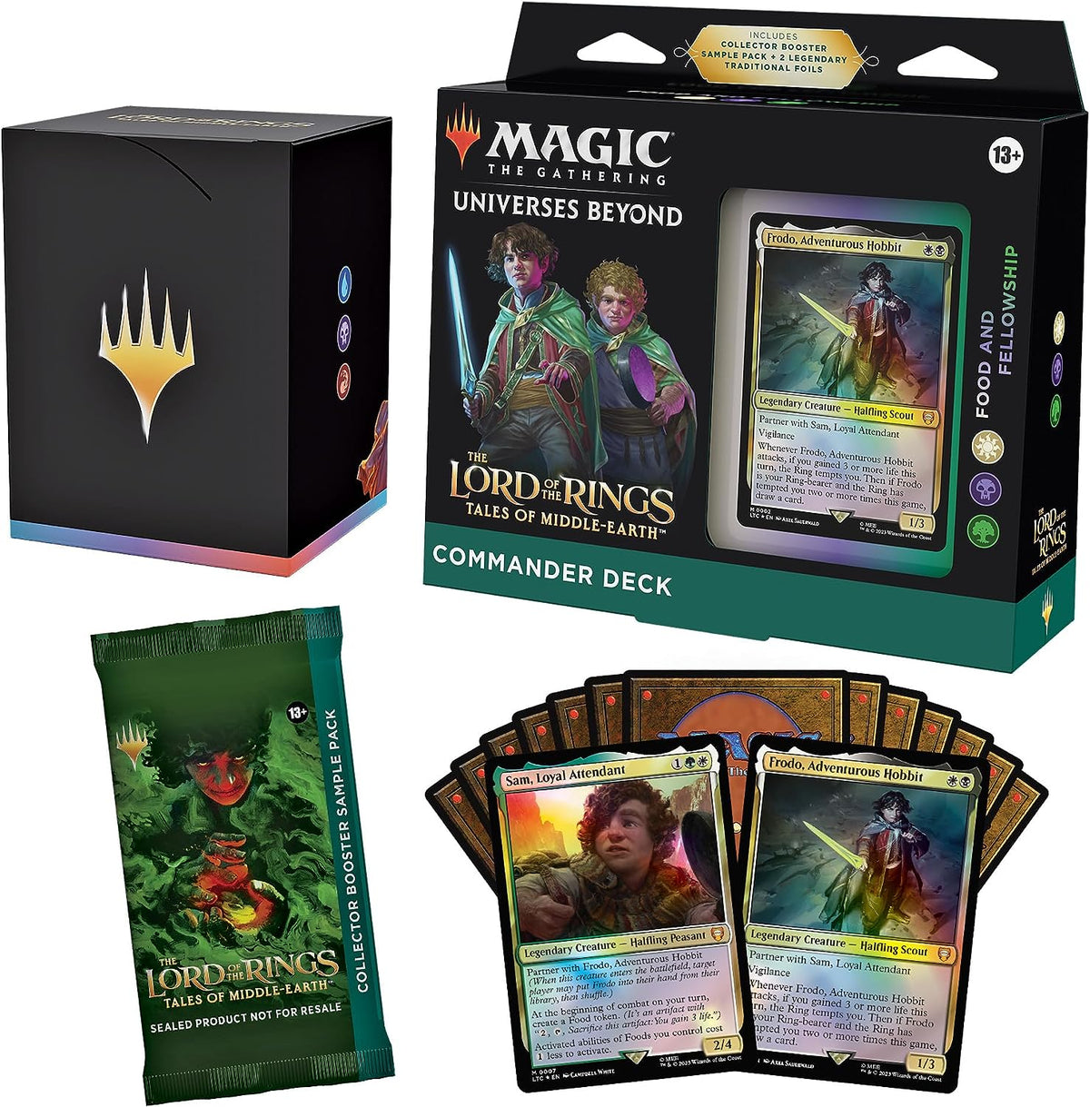 Frodo, Adventurous Hobbit - Food and Fellowship - The Lord of the Rings - Tales of Middle Earth - Commander Deck - Magic The Gathering