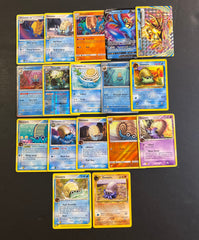 Pokemon Omanyte and Omastar Card Lot - 17 Cards - Break, Ultra Rare V, Holo Rare and Vintage Cards!
