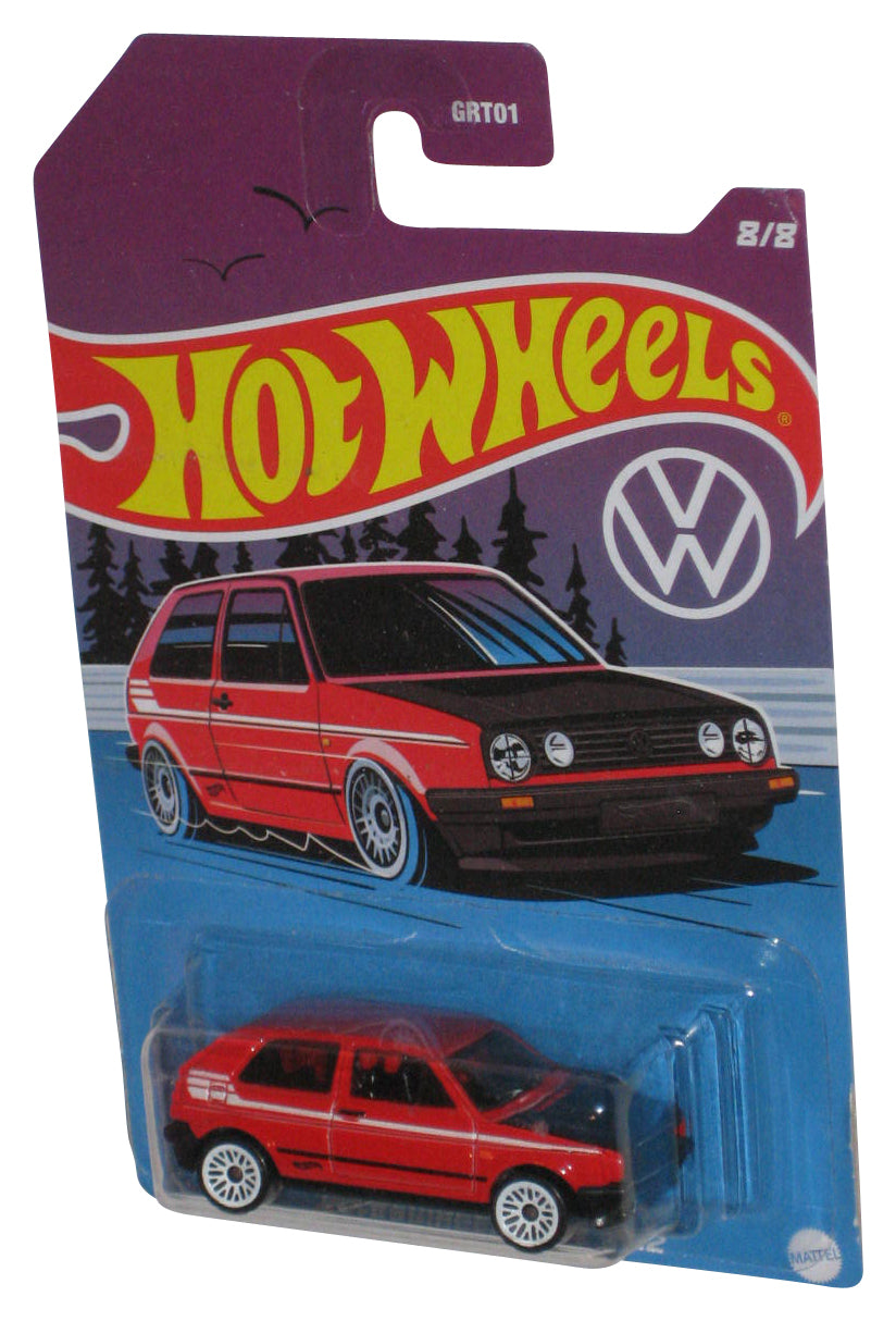 Hot Wheels Volkswagen Golf MK2 (2021) Red Die-Cast Toy Car 8/8