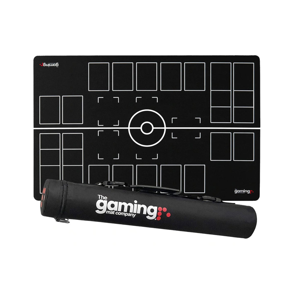 GMC Deluxe 2 Player Compatible Black & White Pokemon Stadium Mat Board Playmat & Carry Case Tube