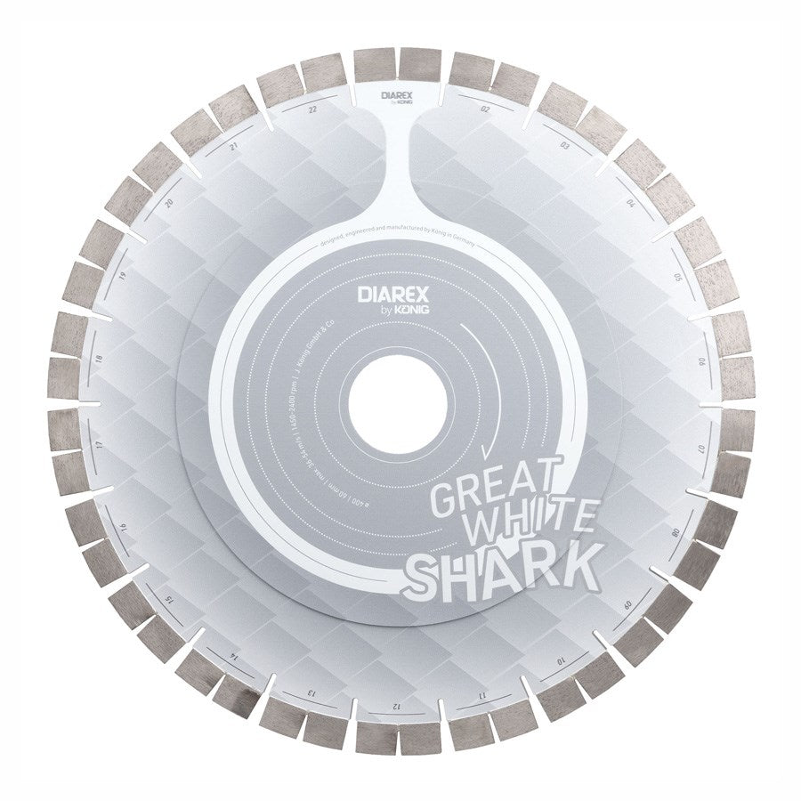 Diarex Konig Q7 + / Great White-Shark diamond blade for ES & granite silent (GEN23)
