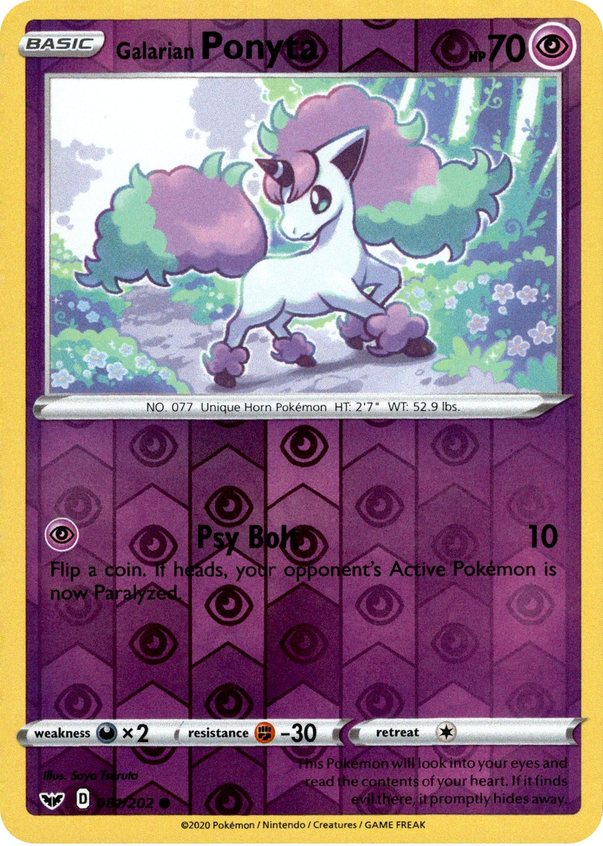 Galarian Ponyta - 81/202 - Sword & Shield - Reverse Holo - Card Cavern