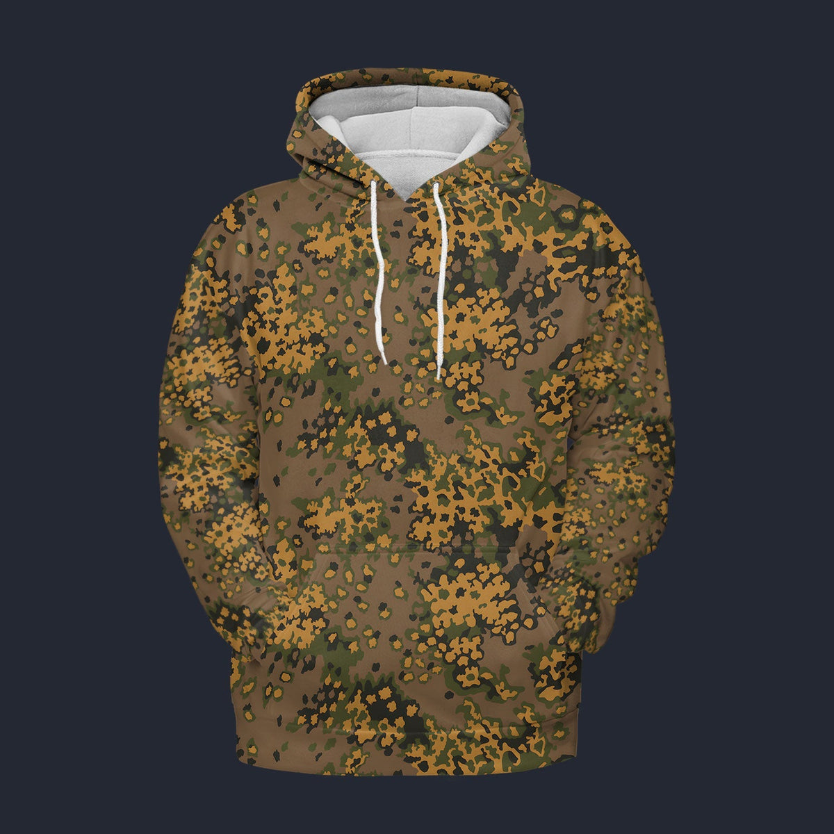 Modetrail German Oak Leaf Eichenlaubmuster Autumn Camo Hoodie Costume, Military Costume S-5XL US Size, Gift For Him