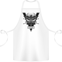 Gym Training Top Weightlifting SPQR Roman Cotton Apron 100% Organic White