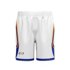 Custom Dodger Basketball Shorts Above Knee Front View
