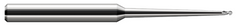 21408 2 FL - 0.1250" (1/8) Cutter DIA x 0.1880" LOC x 2° 2.5000" (2-1/2) Taper Reach  - Uncoated