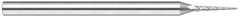 29420 3 FL - 0.0200" Cutter DIA x 0.2000" LOC  - Uncoated