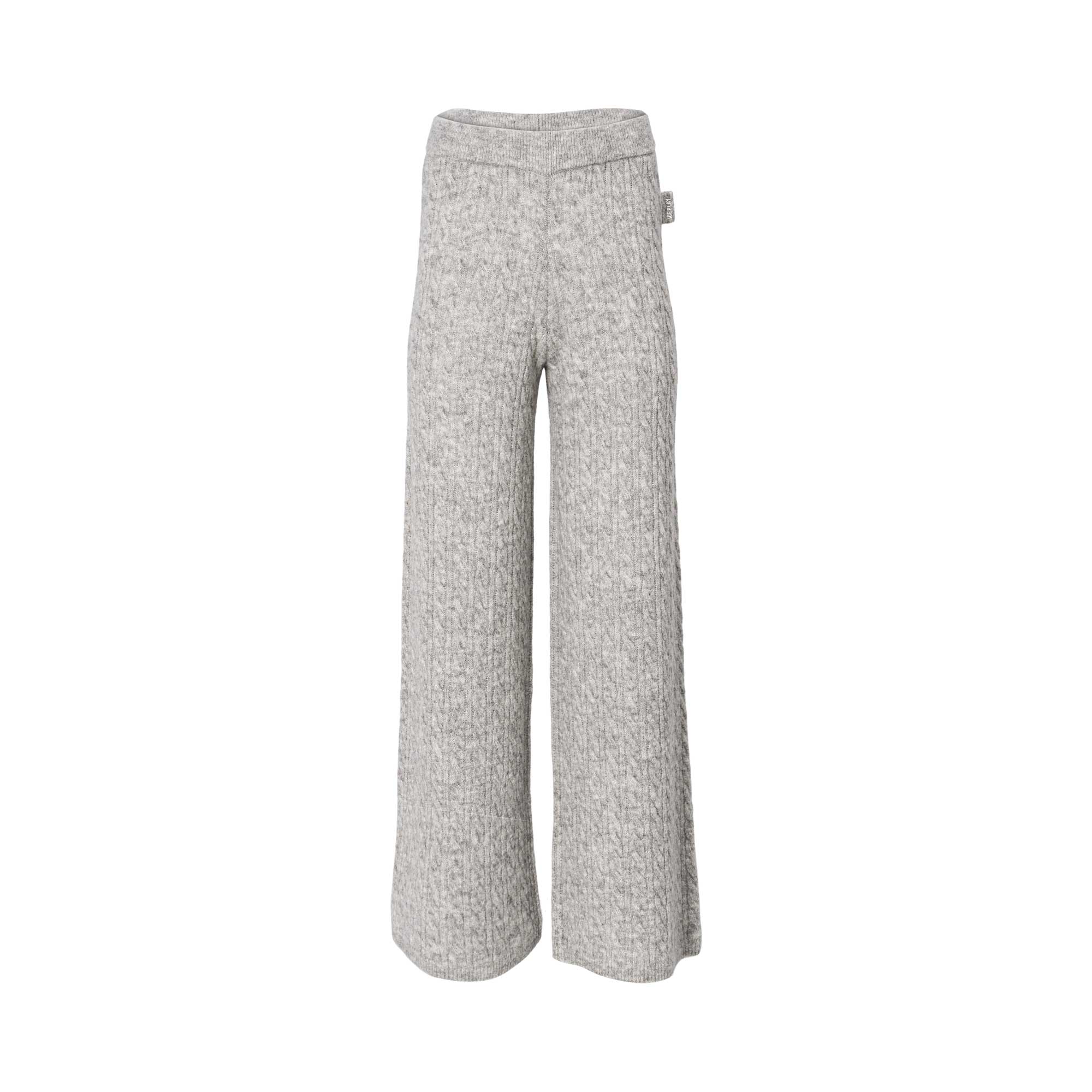 Ice Play Women's Grey Melange Casual Pant