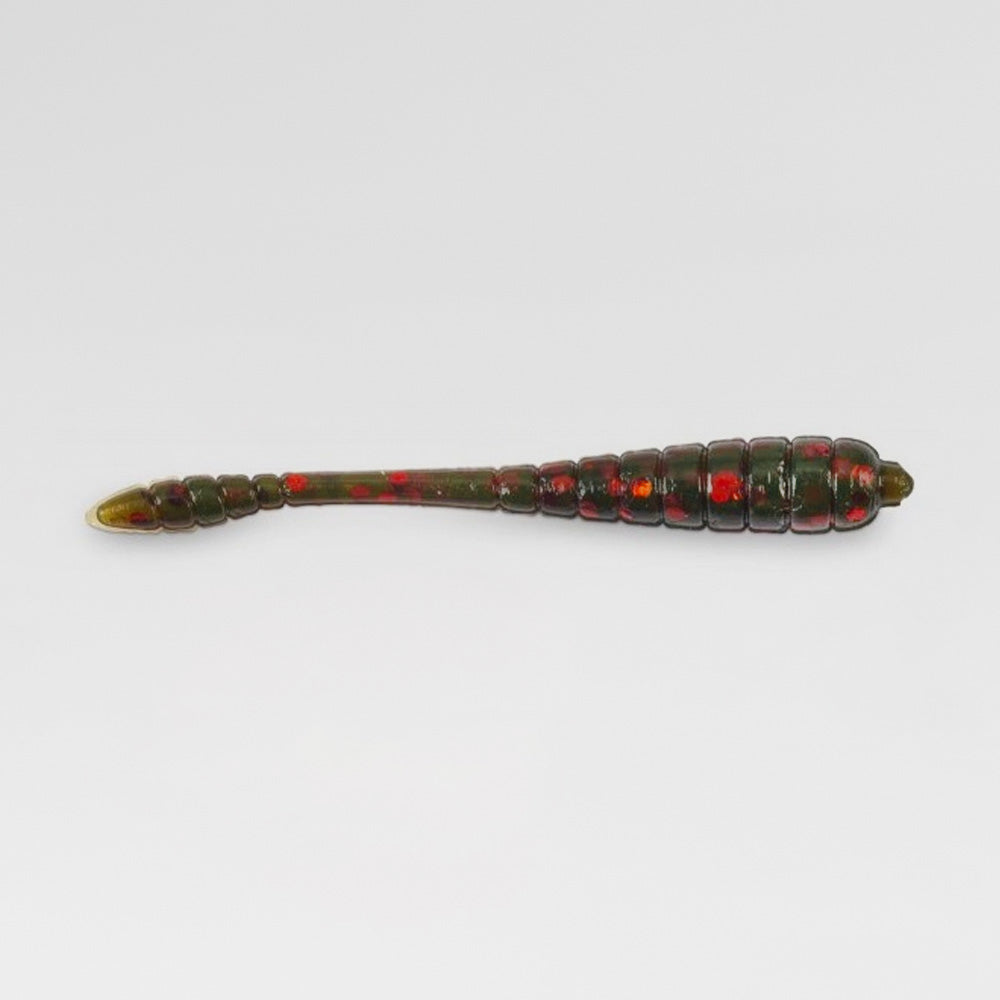 Iron Claw Drop Stuff Wiggler – WM (Mørk oliven)