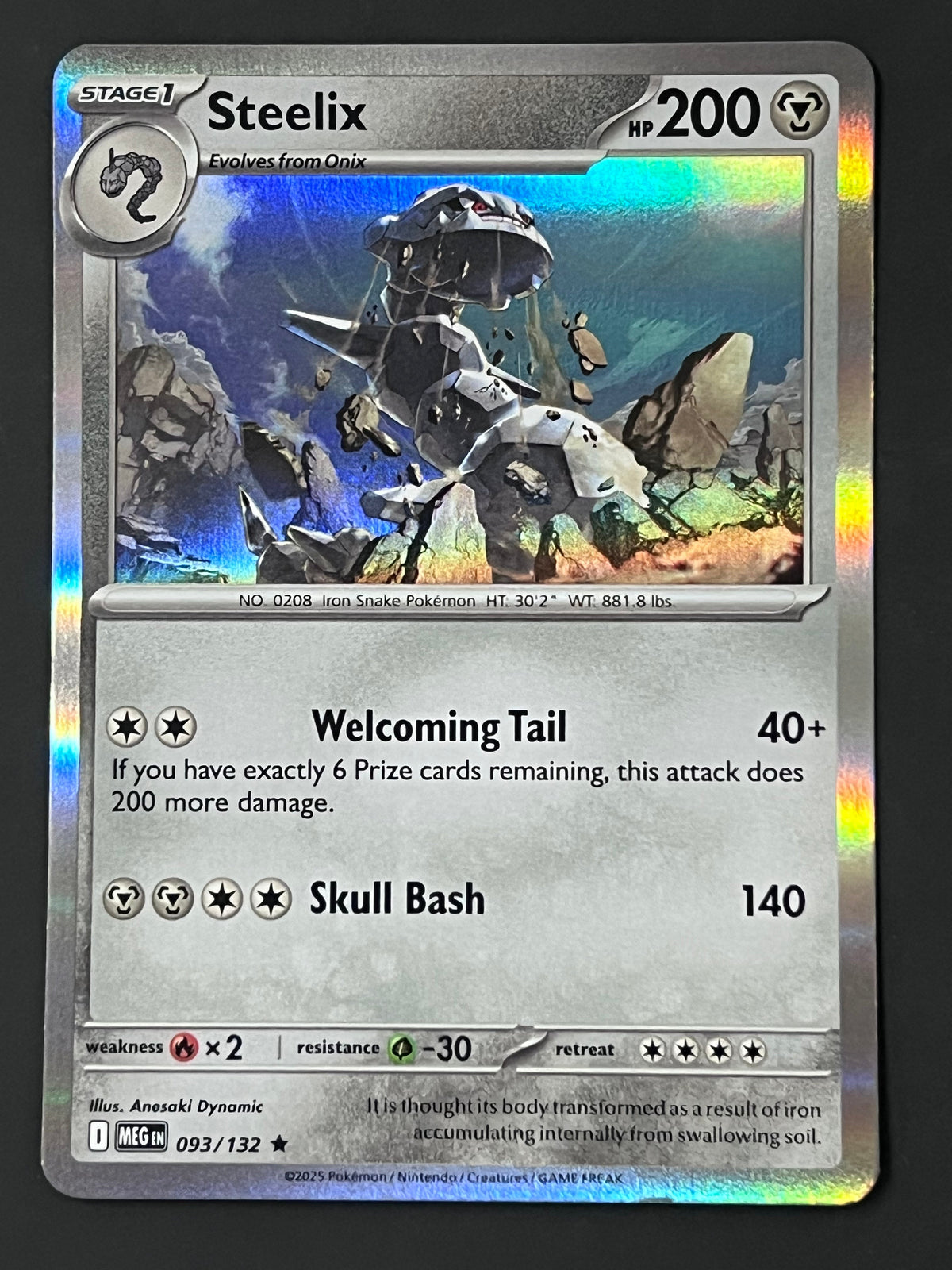093/132 Steelix - Pokémon Mega Evolution Base Rare Holo