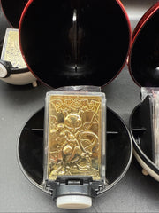 VINTAGE 1999 Burger King/Nintendo Pokemon 23K Gold Plated Trading Card Set of 2