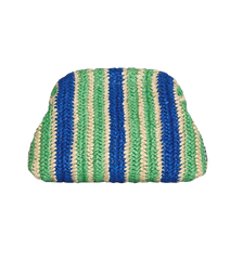Framed Raffia Clutch