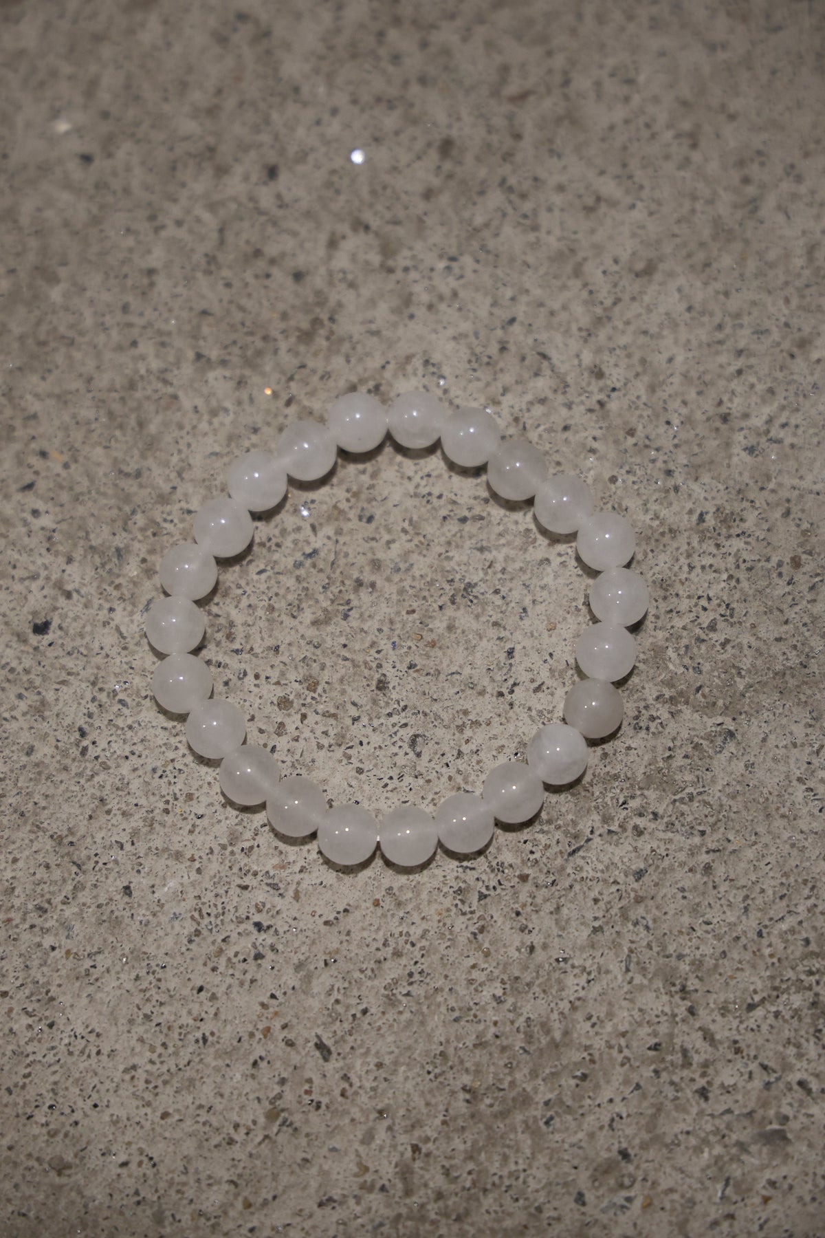 Santorini White Beaded Bracelet
