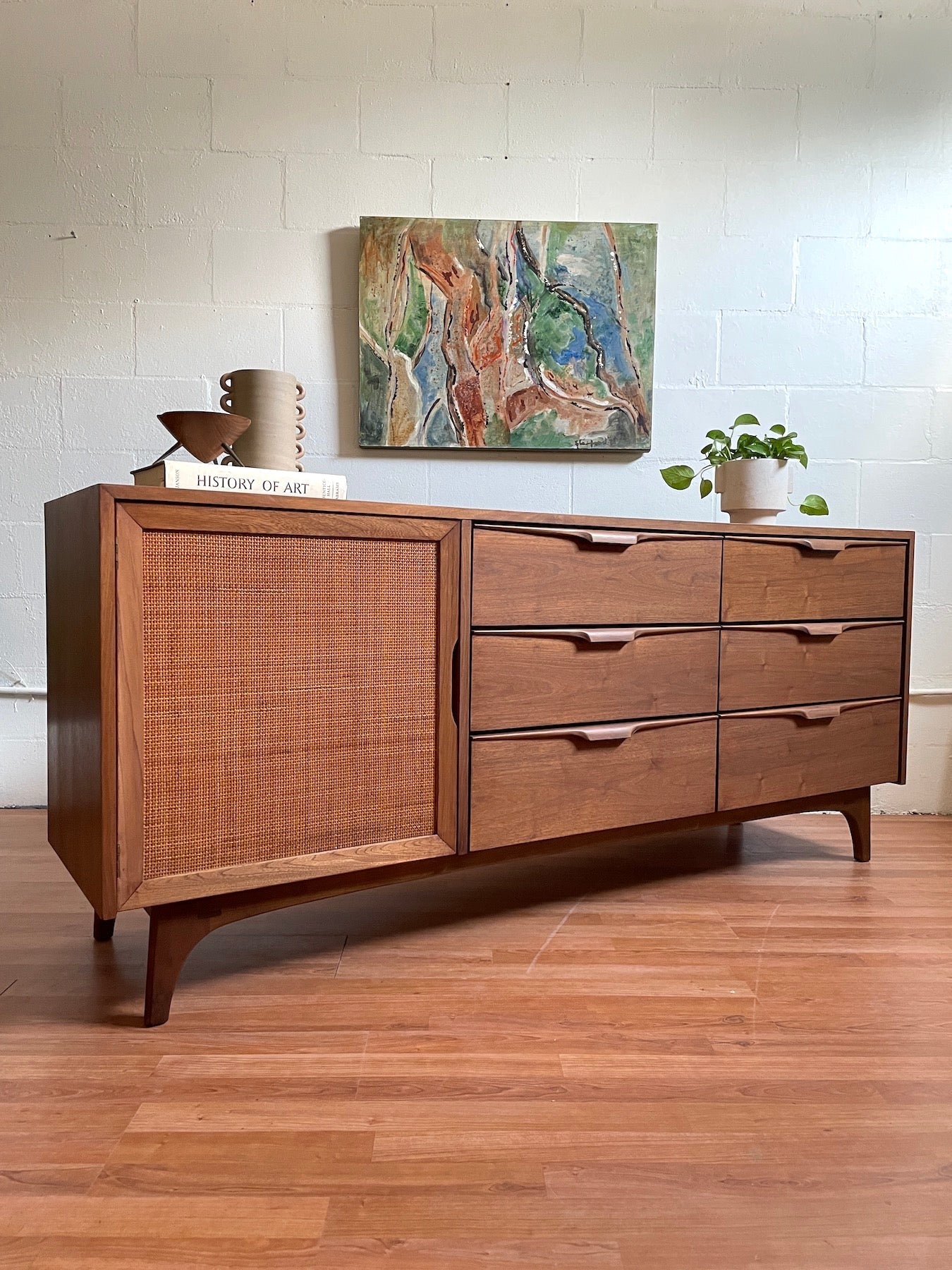 Mid Century Triple Dresser by Cavalier
