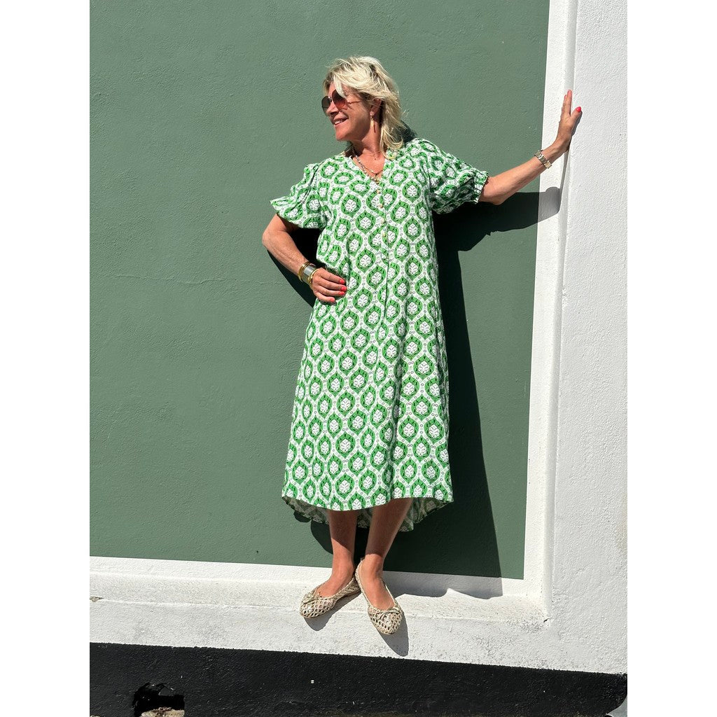 Gaspar - Tunø print dress - Green