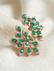 925 Silver Butterfly Double Finger Ring