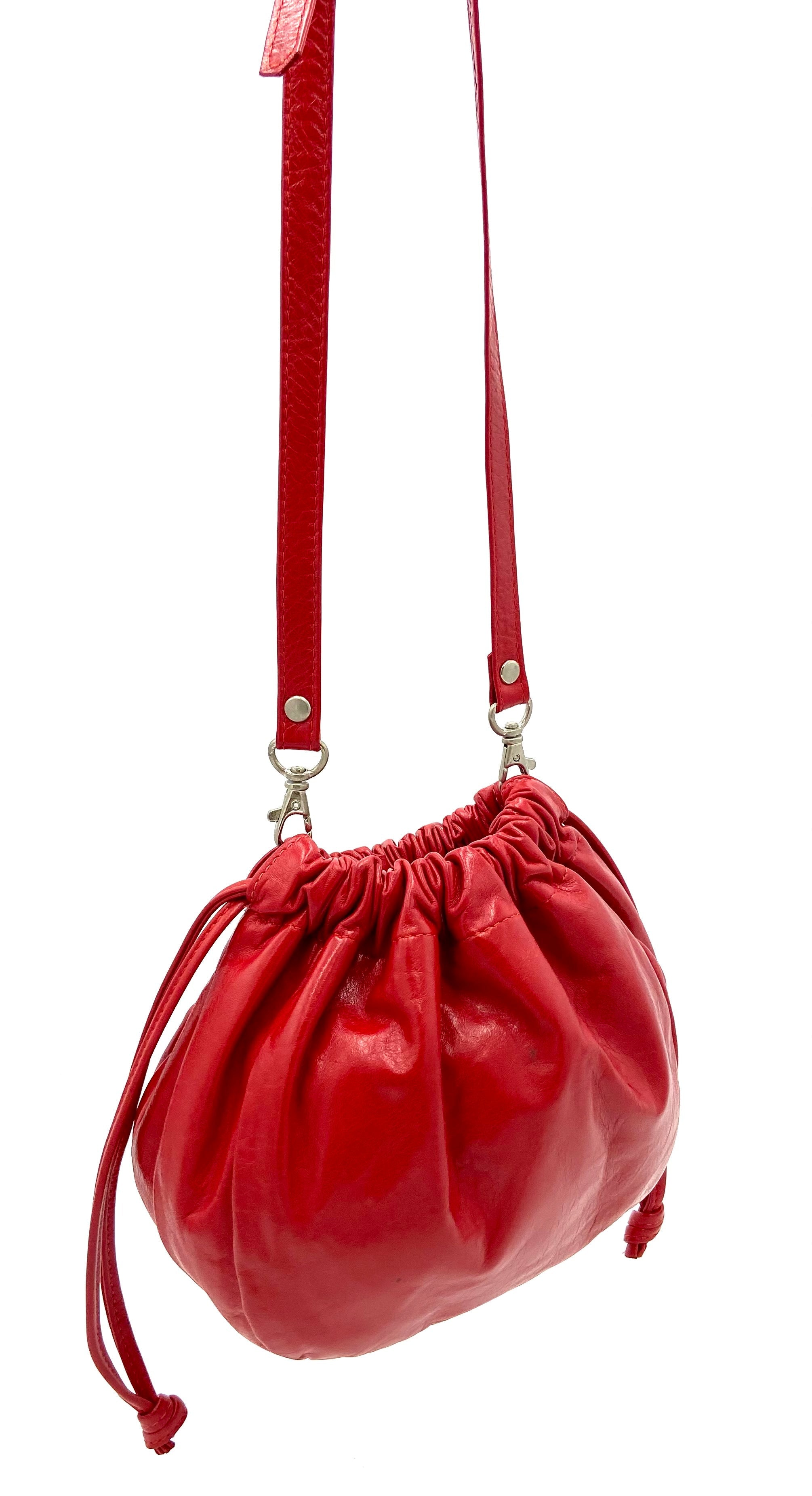 Olivia Drawstring Bag - Red