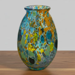 Cinderella Glass - Monet vase - 8" tall -  - Glass Art - McMillan Arts Centre & MAC Box Office