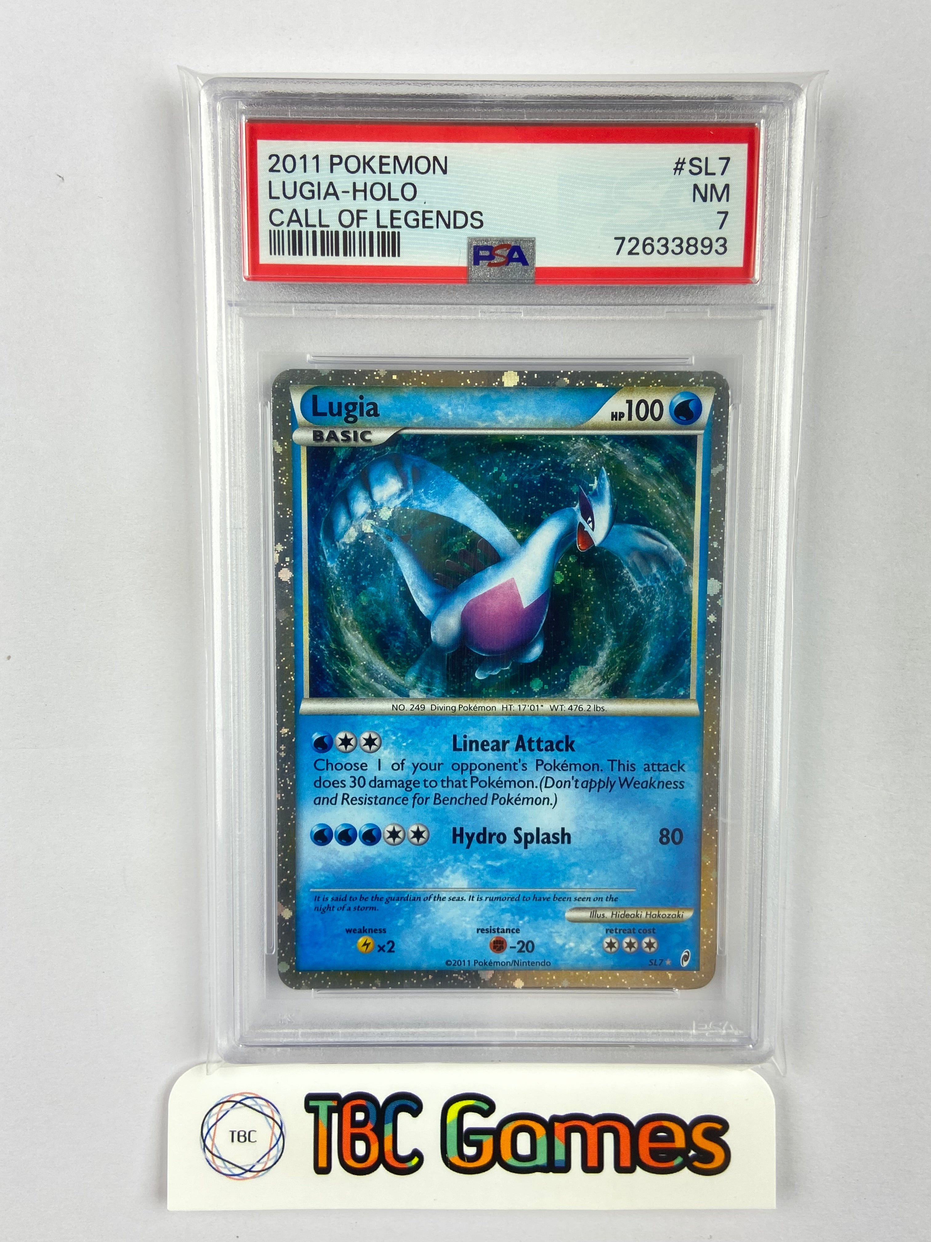 Lugia Call of Legends Shiny SL7 PSA 7