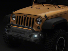 Barricade HD3 Stubby Front Bumper with LED Fog Lights (07-18 Jeep Wrangler JK)