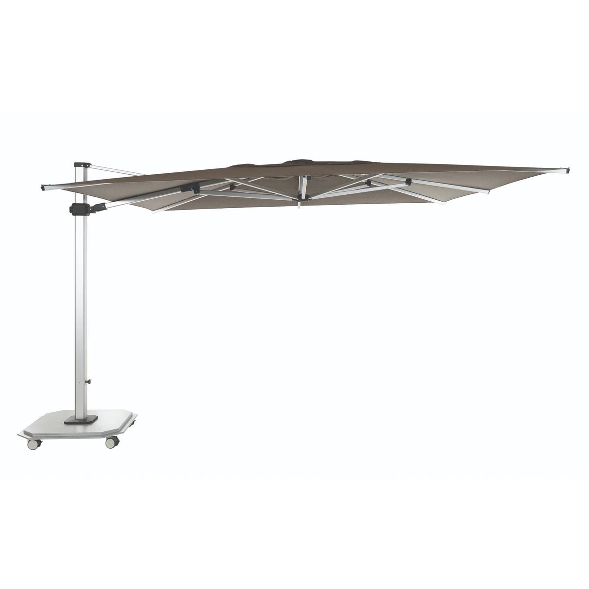10' x 14' Rectangle Aluminum Sidepost Tilt Umbrella