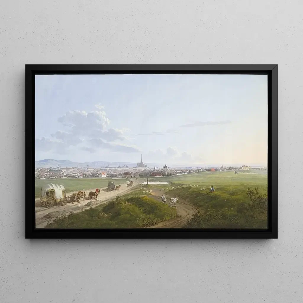 Jakob Alt - View of Vienna from the Spinner on the Cross 1817.webp