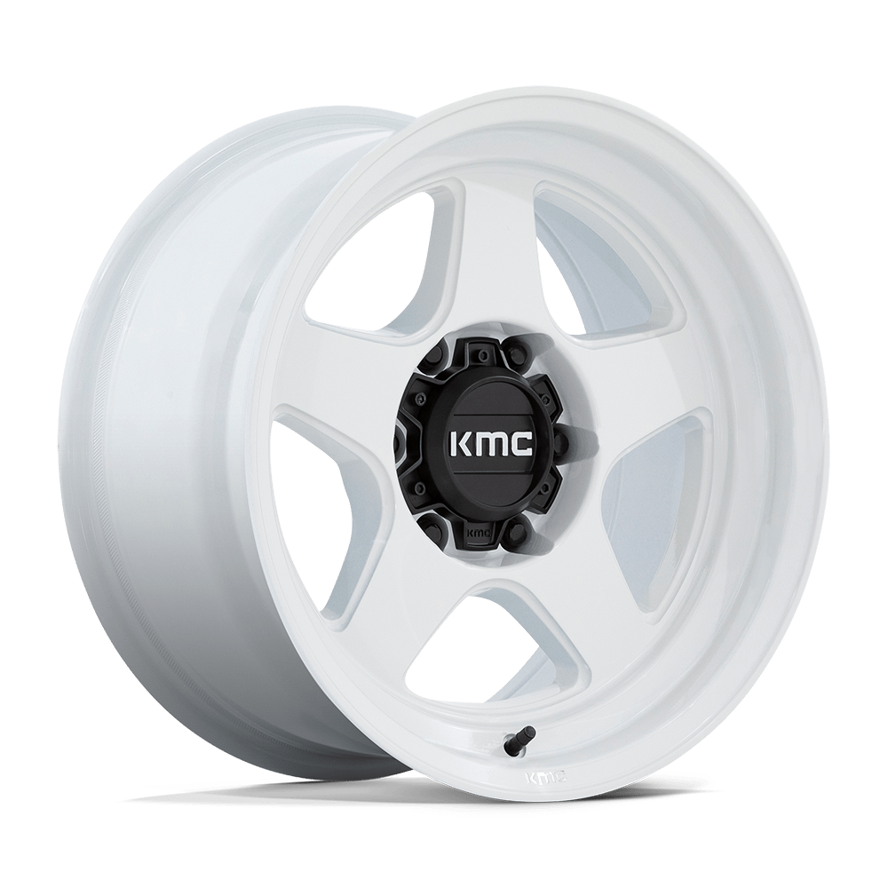 KMC KM728 Lobo 17x8.5 6x120 -10 66.9 Gloss White