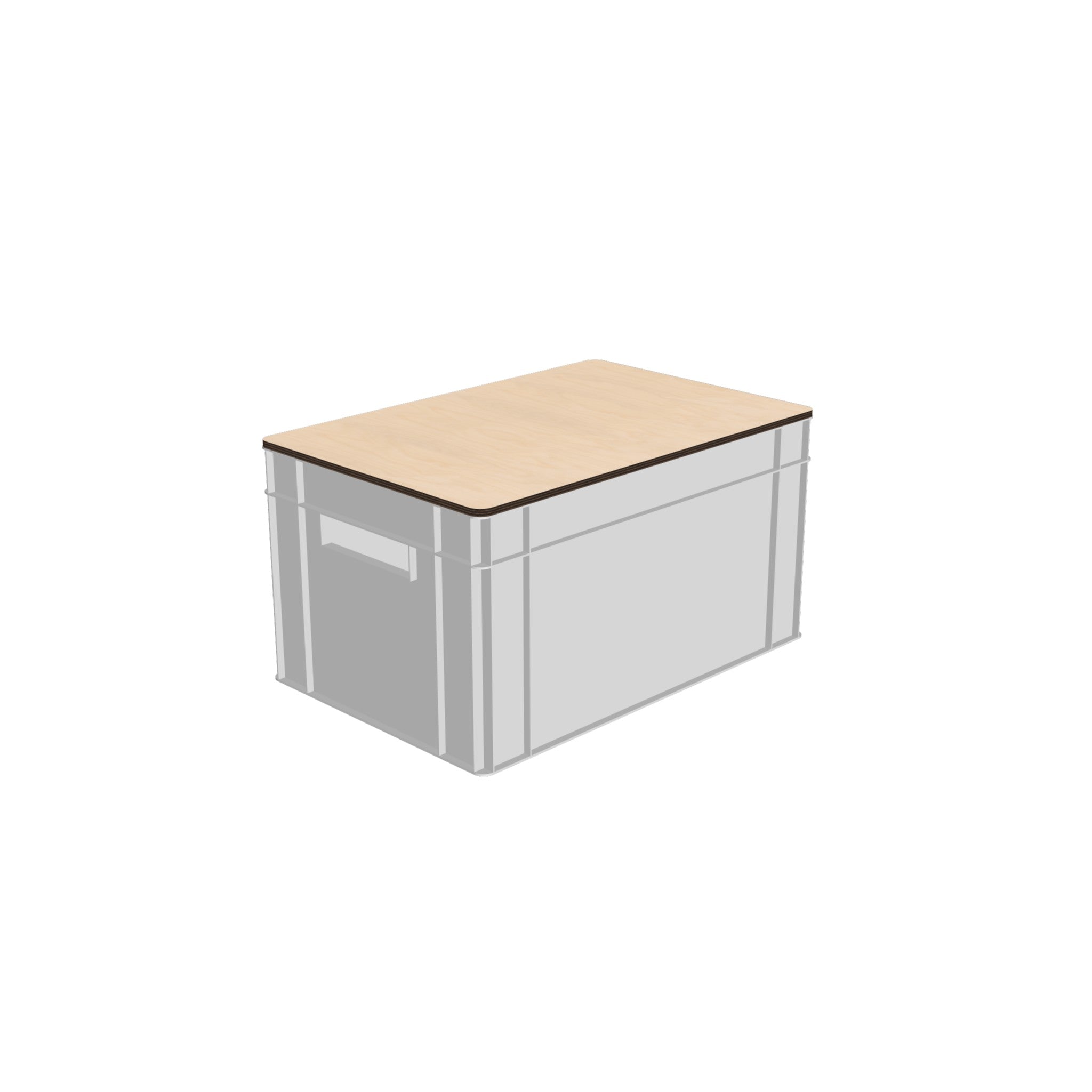 Euroboxdeckel 60 x 40 cm Multiplex 3D-Grafik