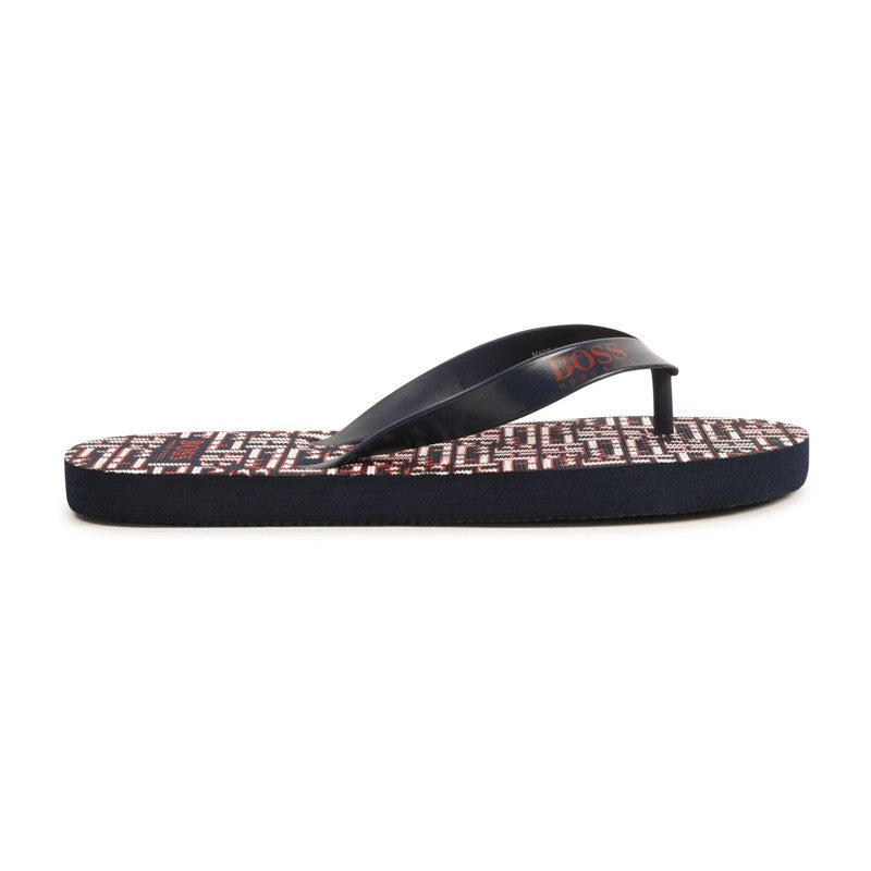 Klapki chłopięce HUGO BOSS J29247-849 kolor granat -  - #tag1# - #tag2# - #tag3# - #tag4#