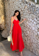 SAVANNAH SUMMER DRESS RED