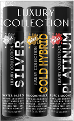 LUXURY 3 PACK (1OZ SILVER, GOLD, PLATINUM) 1 Fl. Oz./30mL – Rechargeable, Discreet, Intimate Wellness Accessory – Quiet, Rechargeable, Waterproof, Couples & Solo Use, Discreet Intimate Wellness Accessory