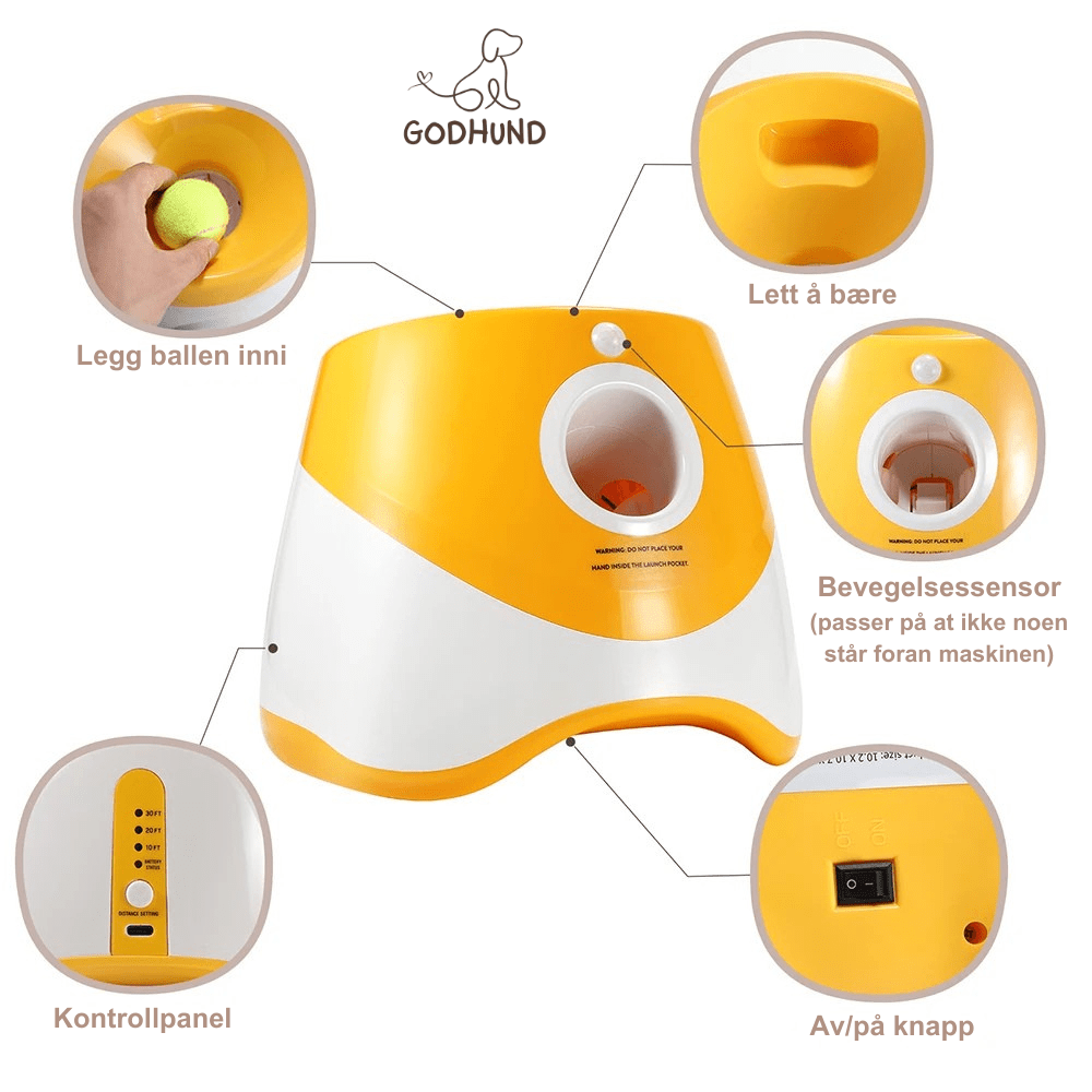 Funzie™ – Automatisk bollkastare för hund - GodHund