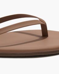 TKEES Lily Nudes in Beach Bum — women's Brazilian leather flip flop
