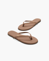 TKEES Lily Nudes in Beach Bum — women's Brazilian leather flip flop