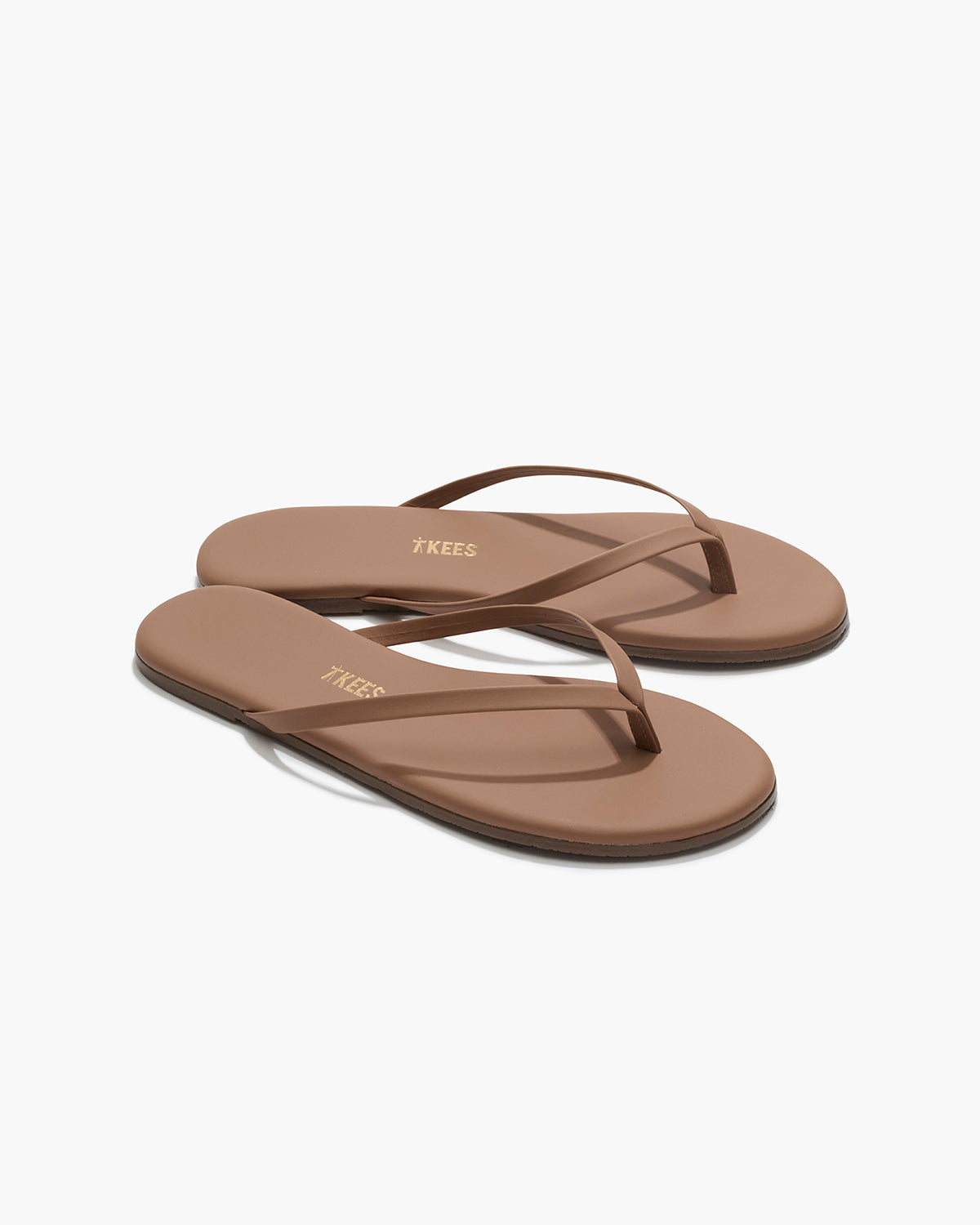 TKEES Lily Nudes in Beach Bum — women's Brazilian leather flip flop