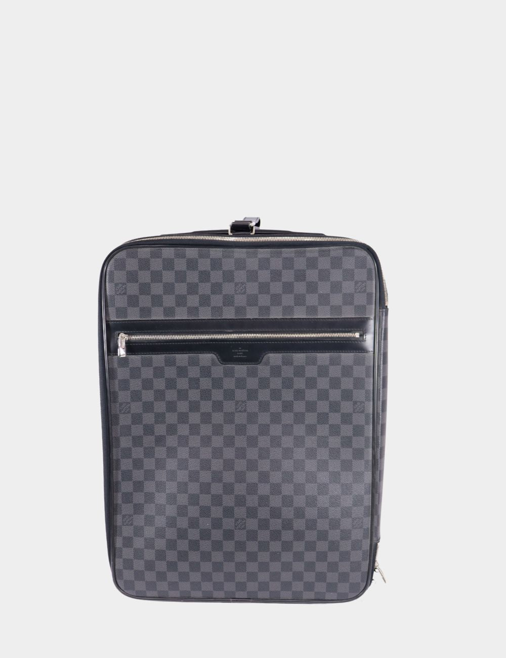 Louis Vuitton Damier Graphite canvas carry-on bag with front zip pocket