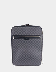 Louis Vuitton Damier Graphite canvas carry-on bag with front zip pocket