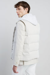 GILET BIMATERICO SETA E JERSEY COSTA INGLESE