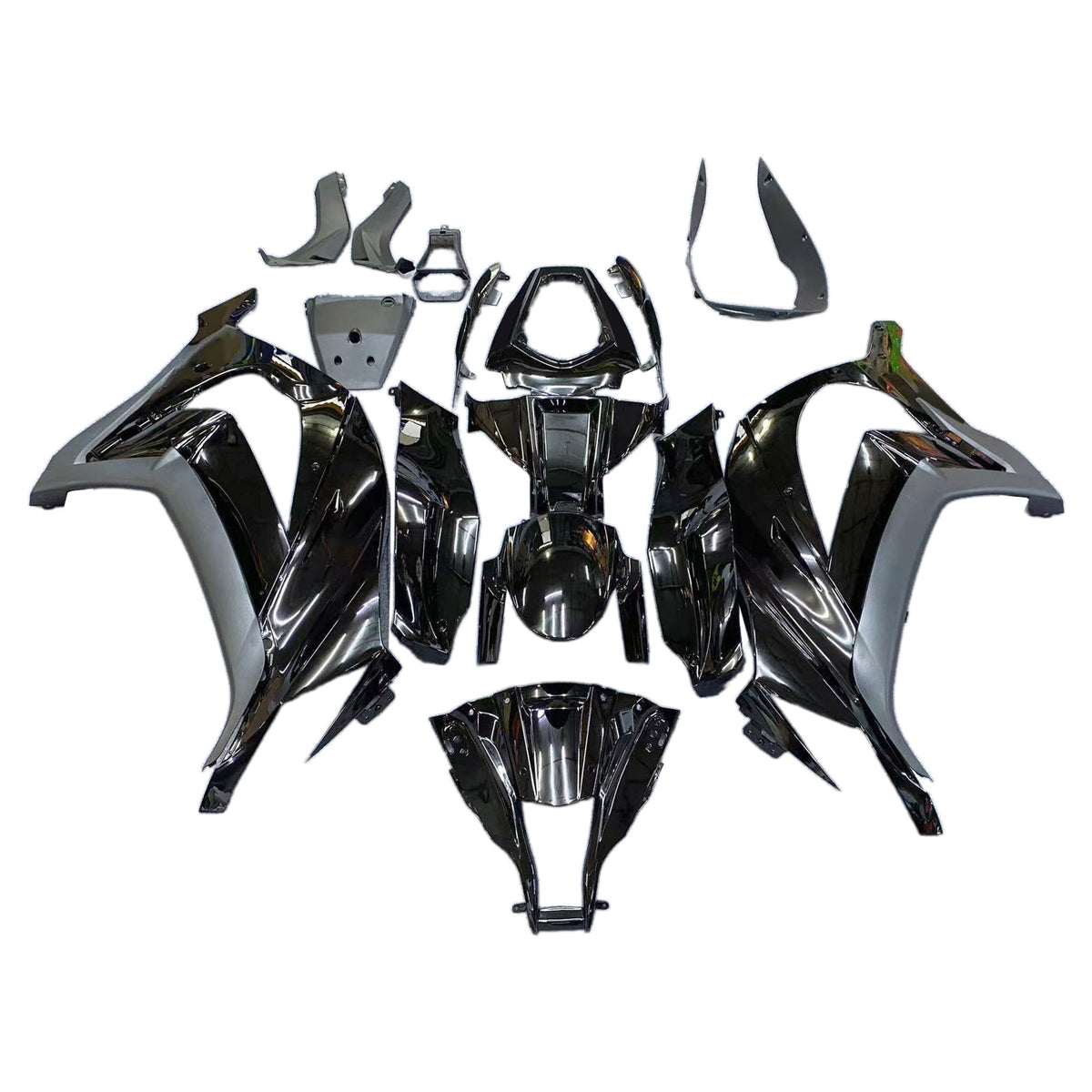 Für Ninja ZX10R 2011–2016, schwarze Karosserieverkleidung, ABS-Spritzguss-Kunststoff-Set, 2#, generisch