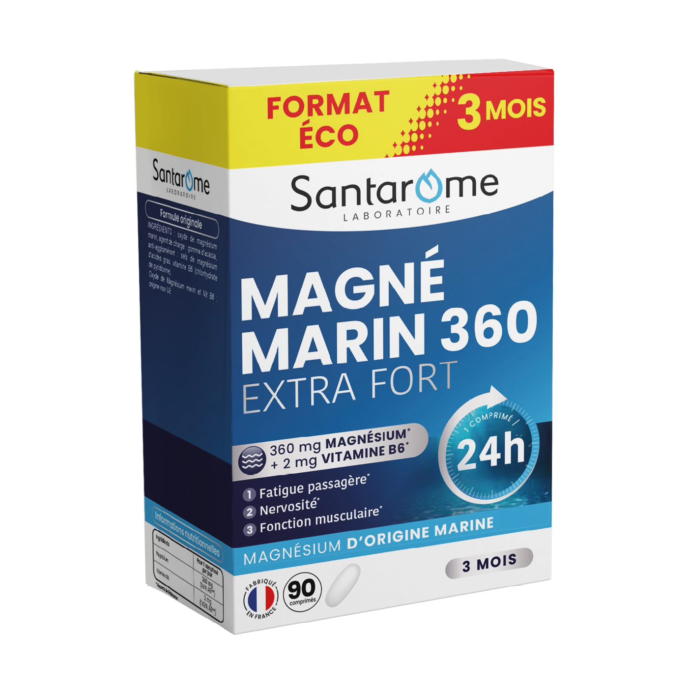 Magné Marin 360 - 90 comprimés magnésium et vitamine B6