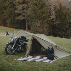 MALITENT XL Motorrad Zelt für 2 Personen - Oliv
