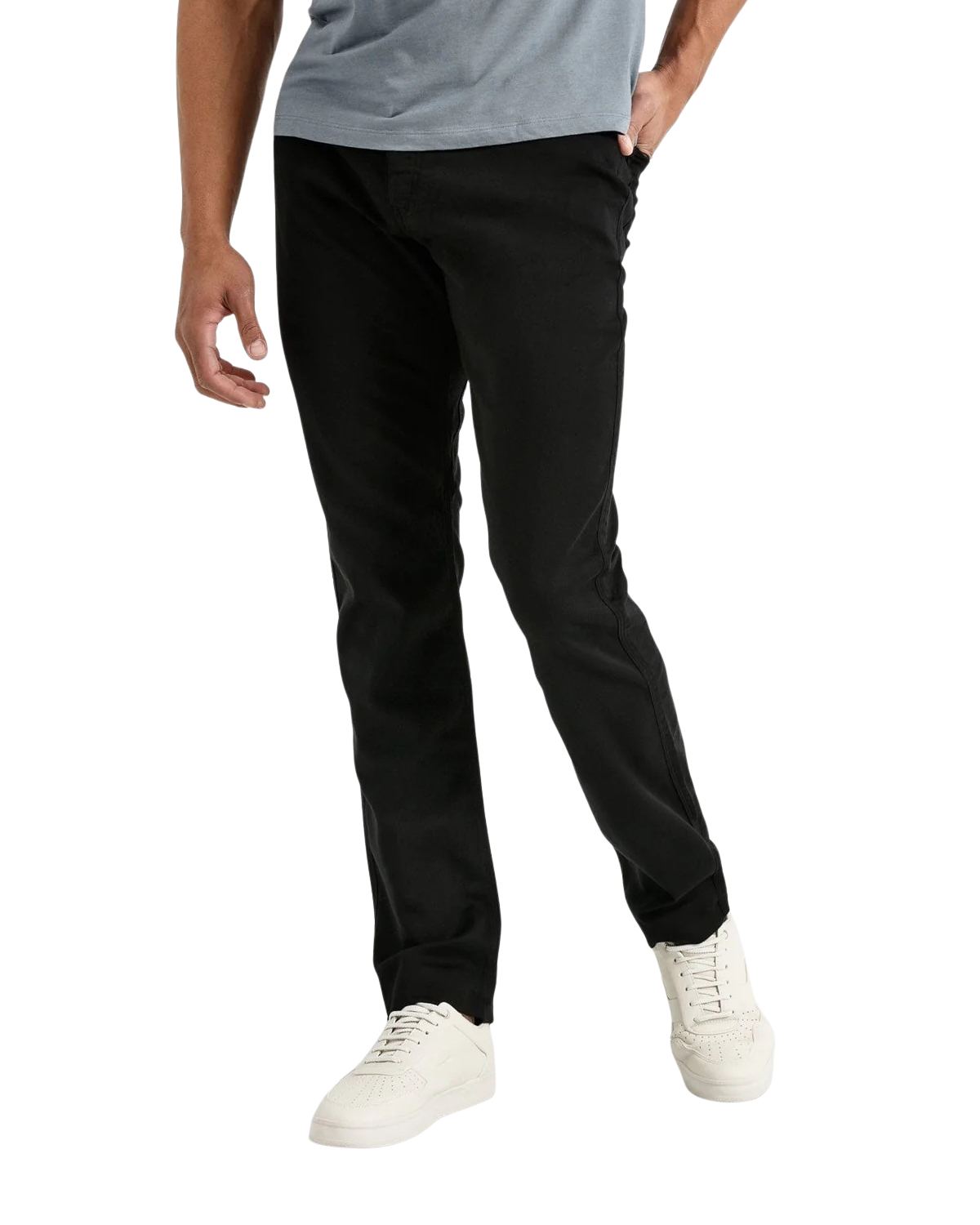 The Duer Ltd Mens No Sweat Relaxed Taper Jeans in Black