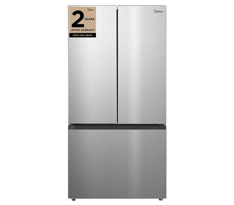 Midea 22.6 Cu. Ft. 33” Counter-Depth French Door Refrigerator with Ice Maker - MRF23I7AST | Réfrigérateur Midea de 22,6 pi3 et de 33 po de profondeur comptoir à portes françaises avec machine à glaçons - MRF23I7AST